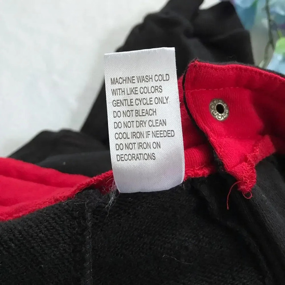 Vintage Americana NWT Black Jogger with Patches Men M - Picture 12 of 12